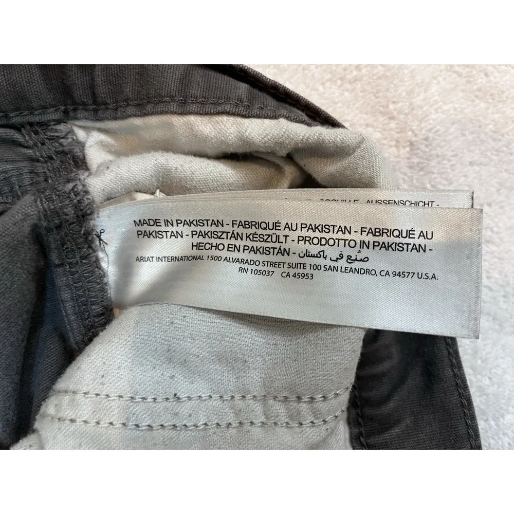 Ariat Rebar M4 Pants Mens 50x32 Gray Relaxed Straight Canvas Carpenter Workwear